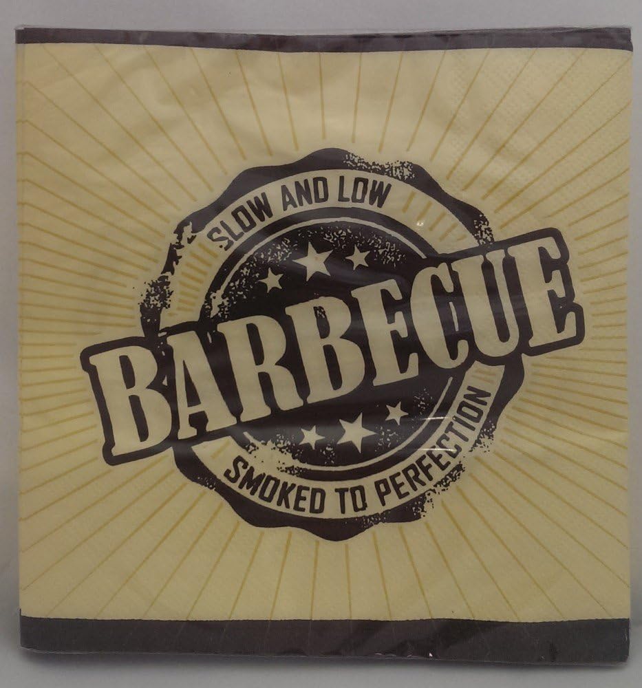 Tib Heyne 20 Servietten mit Barbecue-Logo für Party, Grillen und Geburtstag [German Version]