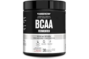 BCAA Powder (Fermented) - 6g Branched Chain Amino Acids Supplement for Enhanced Recovery, Reduced Fatigue, Increased Strength