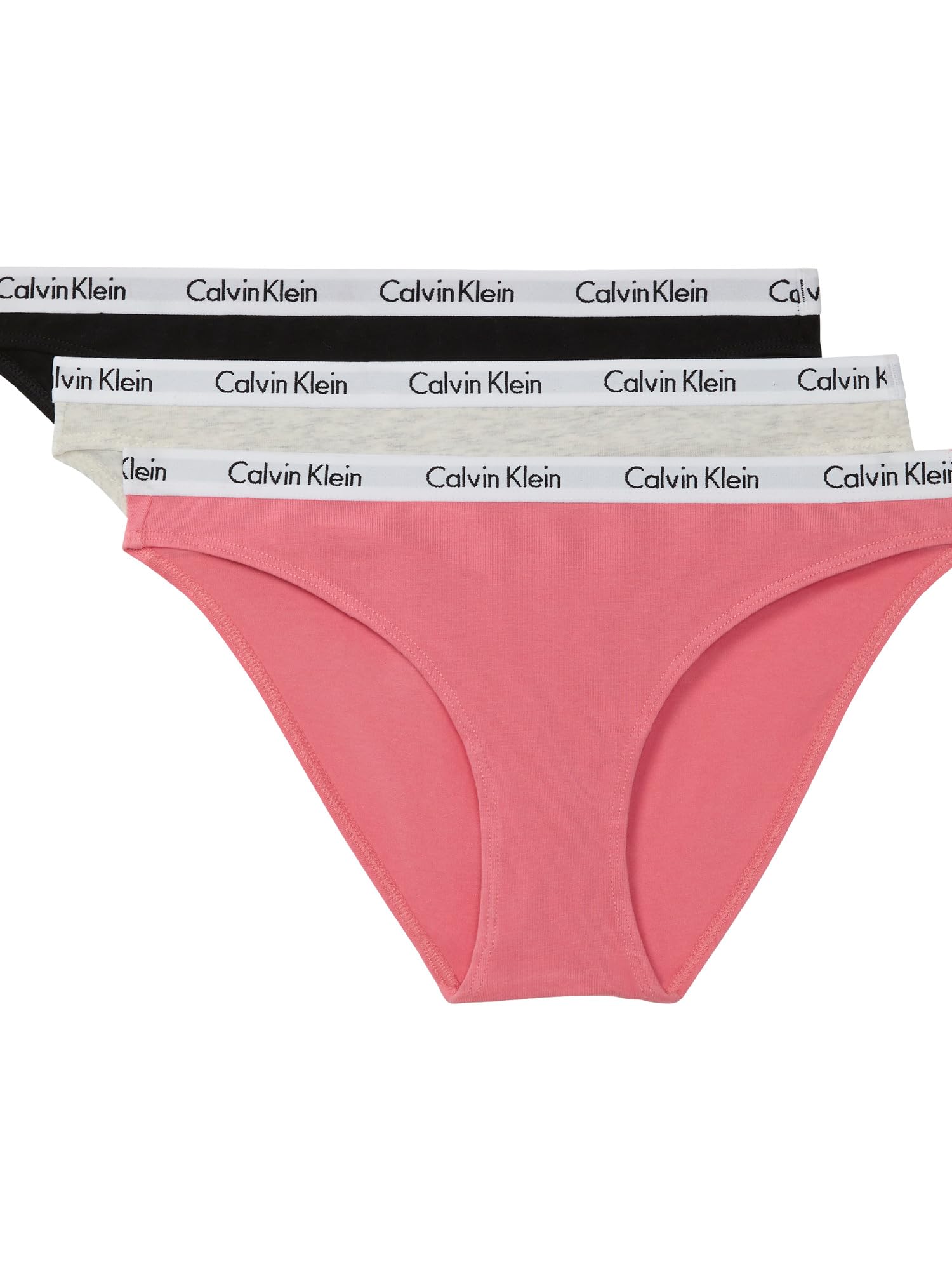 Calvin Klein Carousel Logo Cotton Stretch Bikini Panties, 3 Pack Image