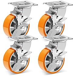 W B D WEIBIDA 5 Inch Heavy Duty Casters Set of