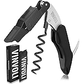 Vinvoli Professional Waiters Corkscrew Wine Bottle Opener - Improved 2024 Multi-Functional 3-in-1 Cork Screw Bottle Openers -