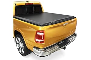 YITAMOTOR Soft Roll Up Truck Bed Tonneau Cover Compatible with 2002-2024 Dodge Ram 1500 (Classic ONLY), Fit for 2003-2024 Dodge Ram 2500 3500, Fleetside 6.4 ft Bed Without RamBox