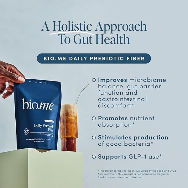 DAILY PREBIOTIC FIBER – FIBER SUPPLEMENT POWDER FOR DIGESTIVE HEALTH & GUT HEALTH – FIBER POWDER UNFLAVORED PREBIOTICS, NON-GMO DIETARY FIBER, GLUTEN & SUGAR FREE SOLUBLE FIBER SUPPLEMENTS-30 SERVINGS