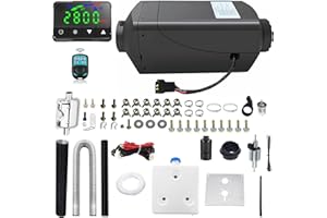 ZHIBANG Diesel Air Heater Unique Intelligent 12V/8KW Parking Heater,Diesel Heater with Digital display screen 9L Fuel Tank an