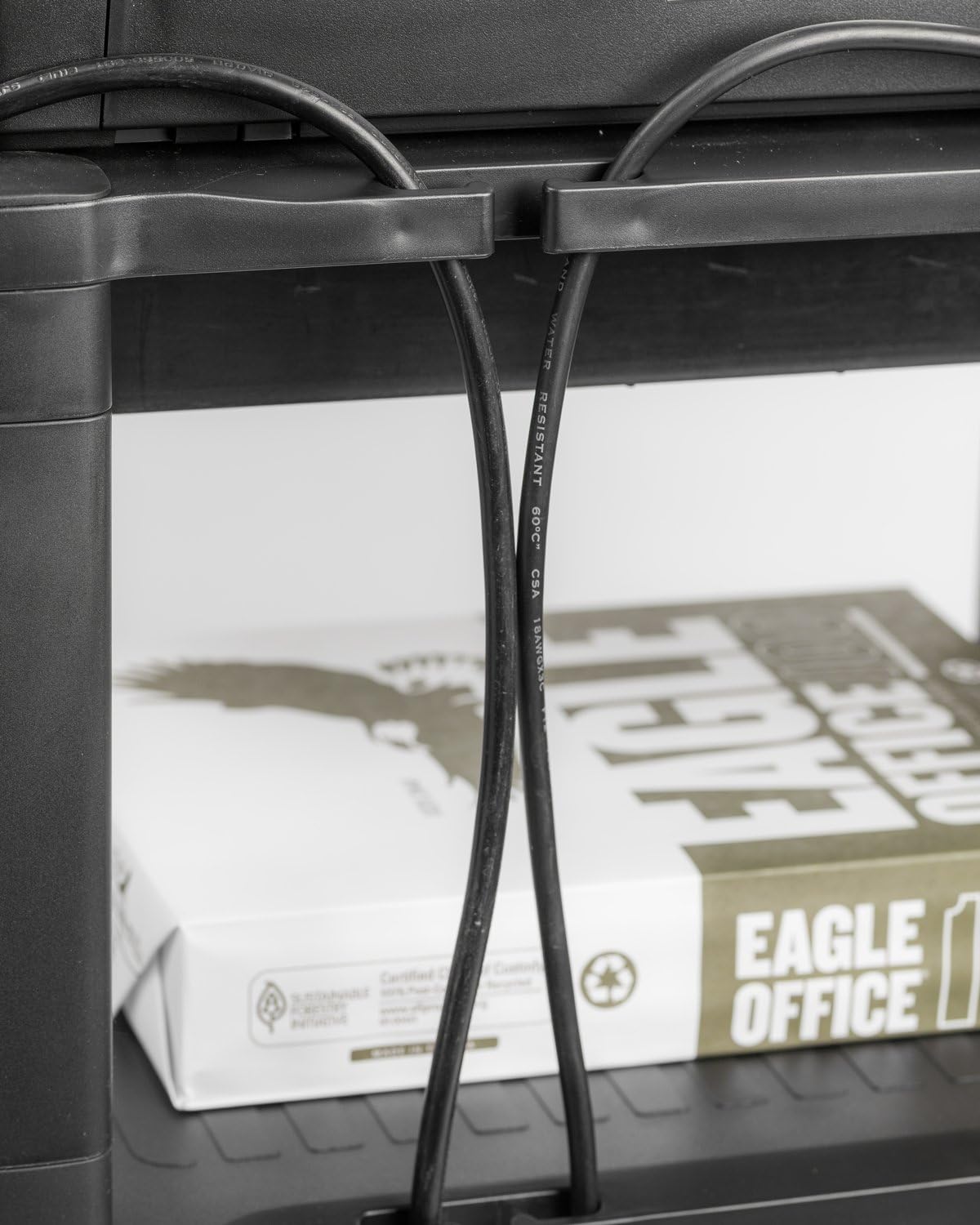 Halter LZ-306A Mini Rolling Printer Cart Machine Stand with Cable Management - Holds Up to 75 Pounds (Black) : Office Products