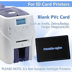 100 Pack - Premium Blank PVC Cards for ID Badge