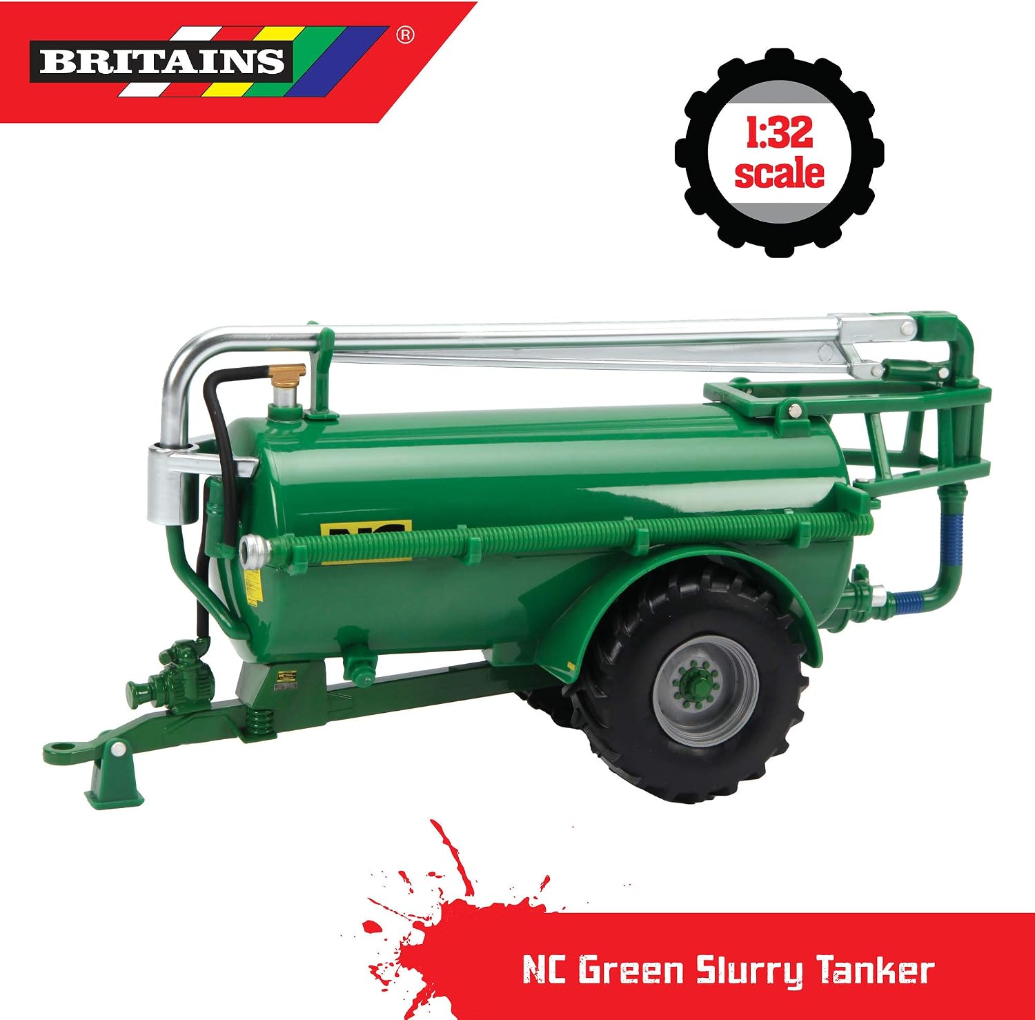 Britains NC 2500 Slurry Tanker (Roadside) - Green, Red, grand - Image 3