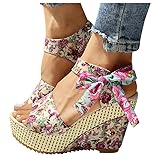 Gibobby Sandals for Women Wedge,Womens Espadrilles