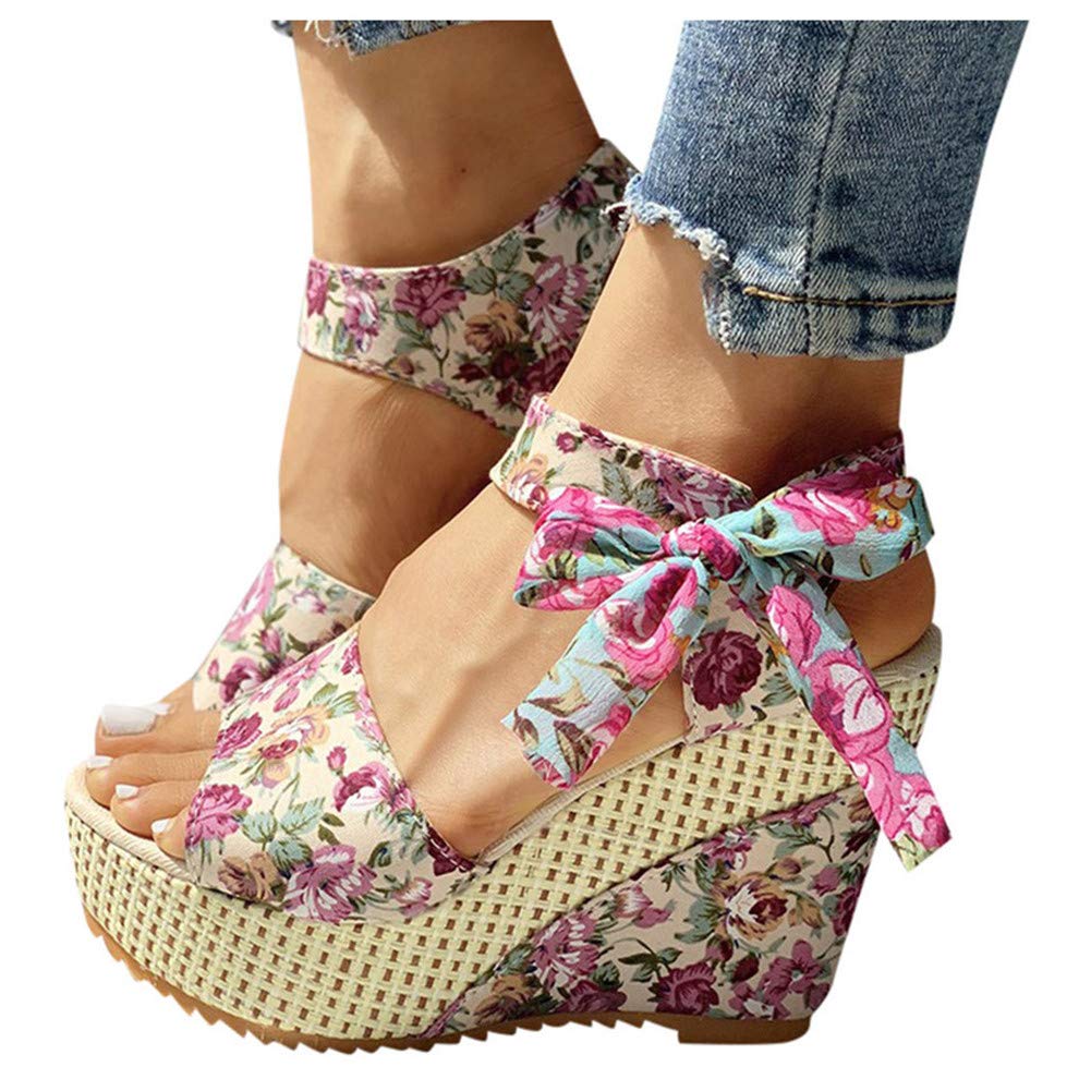 Gibobby Sandals for Women Wedge,Womens Espadrilles