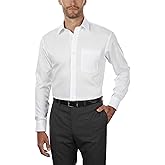 Tommy Hilfiger Men
s Regular Fit Non Iron Solid Dress Shirt - Amazon Exclusive