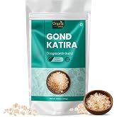 Organic Spree Gond Katira 8.81 oz (250g) | Tragacanth Gum | Supports Natural Cooling, Hydration, Digestion* | Gomme Adragante | Goma Tragacanto | GMP Certified | Pure &amp; Natural