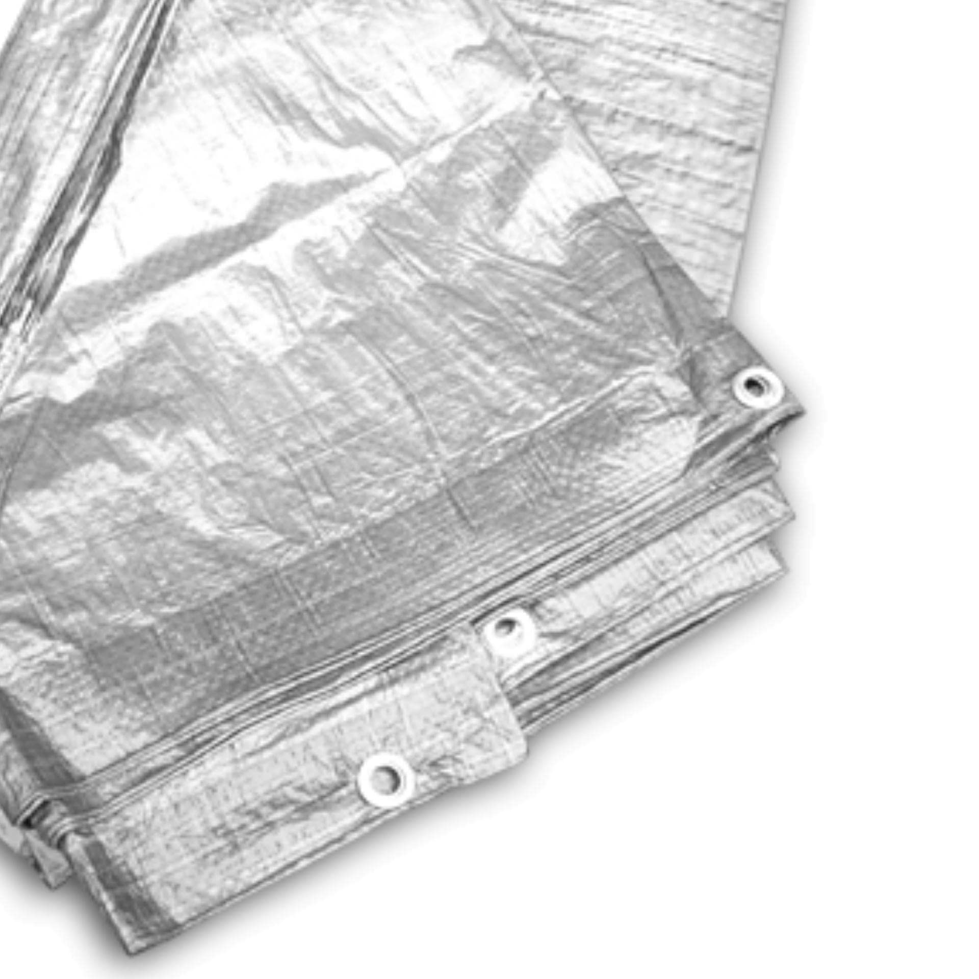 GARDENIX All-Purpose Tarpaulin, Protective Tarpaulin, Silver 120 g/m² (2 m x 3 m)