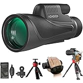 15x56 HD Monocular Telescope High Powered for Adults with Smartphone Adapter, High Powered Monocular Scope with Clear Low Light Vision for Star Watching, Bird Watching, Hiking, Concert