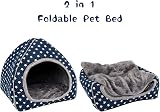 RANYPET Guinea Pig Bed Cave Cozy Hideout Large 26x26x28 cm Blue view 4