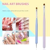 sularpek 6 Pcs Nail Art Brushes Set Gel Extension Builder Liner Dotting Tools view 5