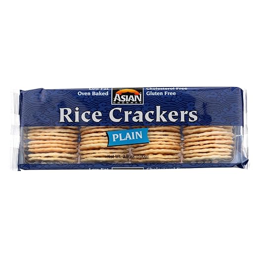 Asian Gourmet Plain Rice Crackers 3.5 oz