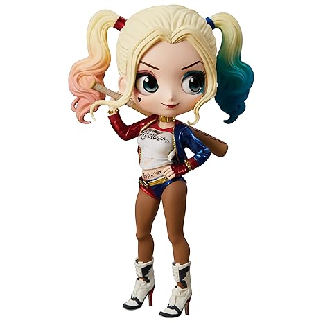Dc Comics Q Posket Harley Quinn Figur, 14 cm