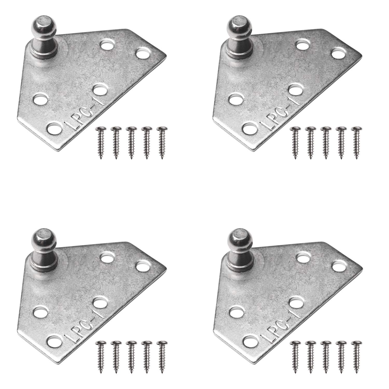 Photo 1 of Beneges 4 Pcs 10mm Ball Stud Mounting Brackets Witch Screws Universal Gas Spring Lift Support Strut