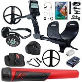 XP Metal Detectors XP Deus II Fast Multi Frequency Metal Detector with 9 FMF Search Coil and MI-6 Black