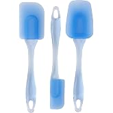 Wilton Easy Flex Silicone Spatula Set, Frosting, 3-Piece | Heat-Resistant Silicone Spatulas for Mixing, Folding, Scraping &amp; Frosting, Flexible Head Gets Every Last Drop from Bowls