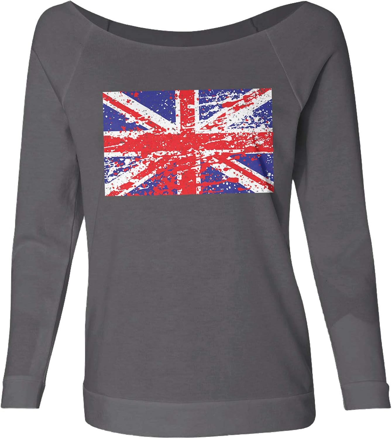 Great Britan Flag Union Jack Women's French Terry Sweater at Amazon