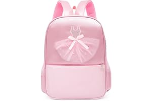 Dorlubel Cute Ballet Dance Backpack Tutu Dress Dance Bag with Key Chain Girls