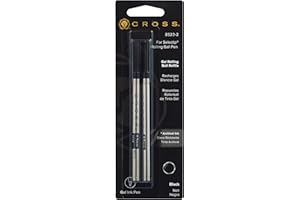 Cross Selectip Gel Rollerball Pen Refill, Medium Point, Black, 2-Pack (8523-2)