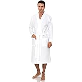 TowelSelections Mens Robe Waffle Spa Bathrobe Soft Shower Bath Robe for Men
