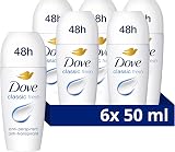 Dove Classic Anti-Perspirant Roll On Women 6x50 ml 0% Alcohol 24h Sweat view 2