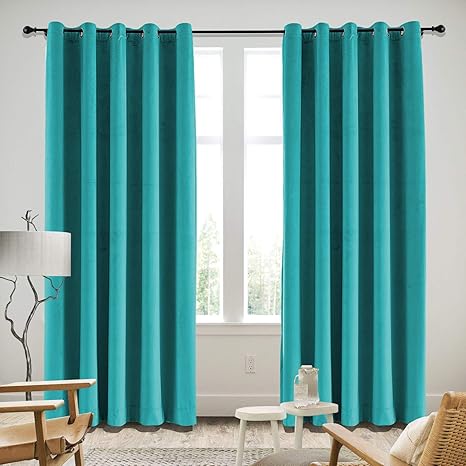 Buy Cololeaf Turquoise Curtain Fabric Swatch 1 Fabric Super