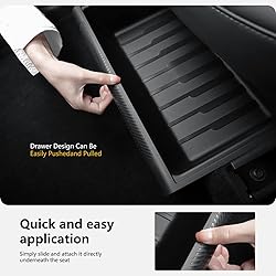 KUNIST 2PCS Under Seat Storage Box for Tesla Model