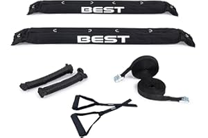 Best Marine and Outdoors Soft Roof Rack Pads for Cars Without Crossbars, Premium Kayak Roof Racks for Canoes, SUP Paddle Boards & Surfboards