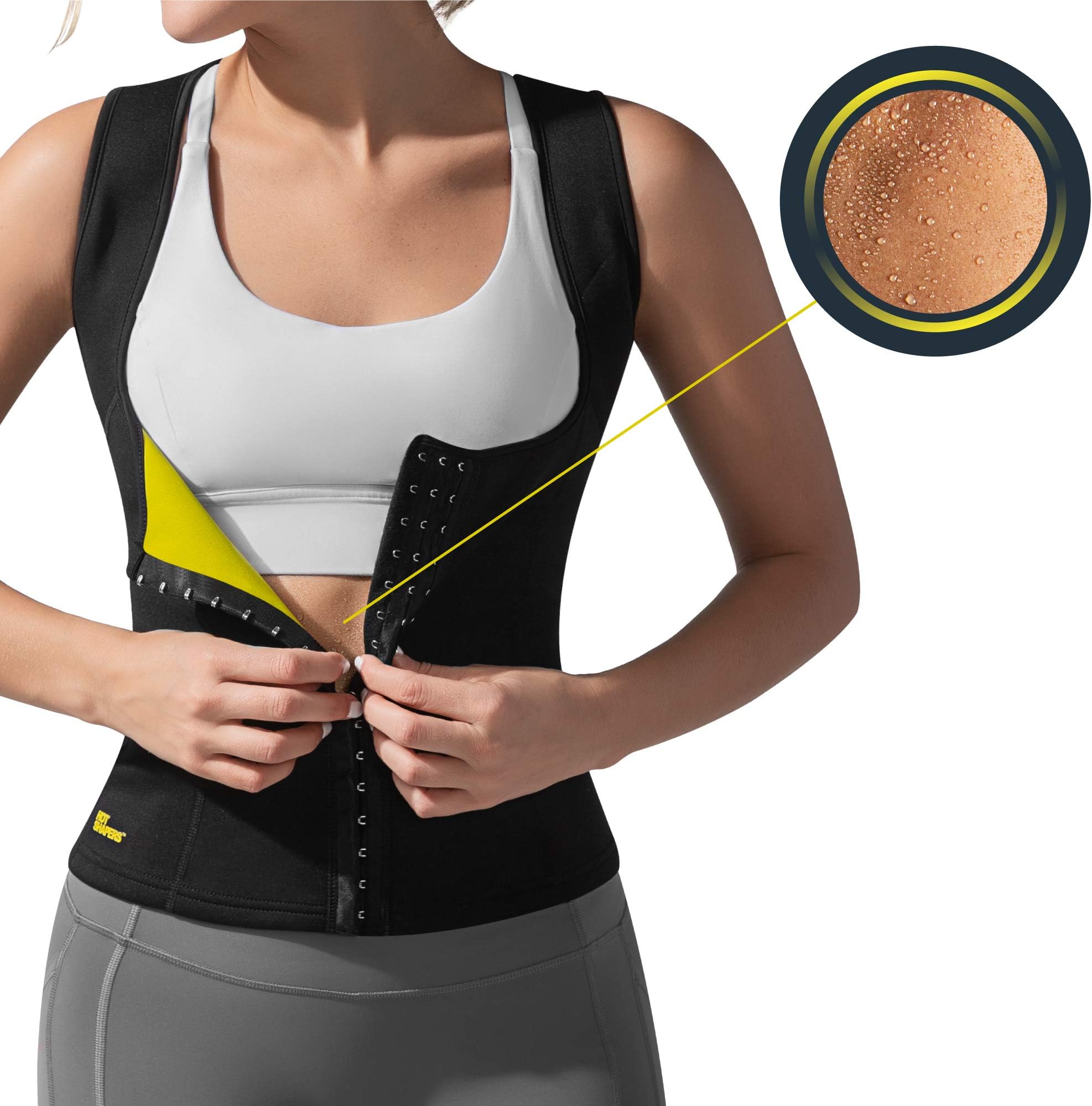 HOT SHAPERS Cami Hot Waist Cincher – Women Slimming Sweat Vest & Sauna Body Shaper