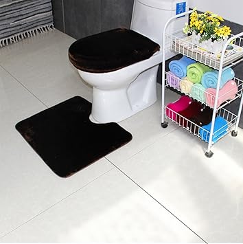 Amazon トイレマット セット セット 3点セット マイクロファイバー