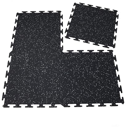 Revtime Interlocking Rubber Floor Mats 20 X20 For Treadmill Mat