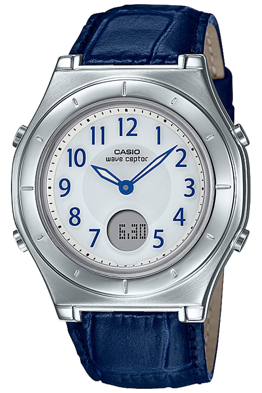 WAVE CEPTOR(ウェーブセプター) Casio Watch Wave Sceptor LWA-M145L Series Leather Band, blue, Genuine Leather (Cowhide Leather) Band