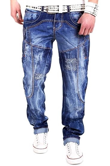 Kosmo Lupo Pocket Jeans Blau KM2588