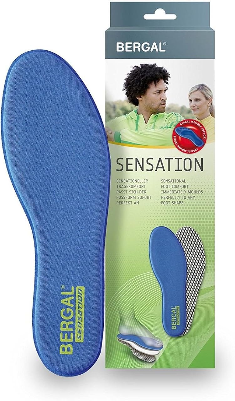 Einlegesohlen Für Zu Große Schuhe 36-46 Memory Support BERGAL 3 Paar Sensation Einlegesohle Sohle Visko