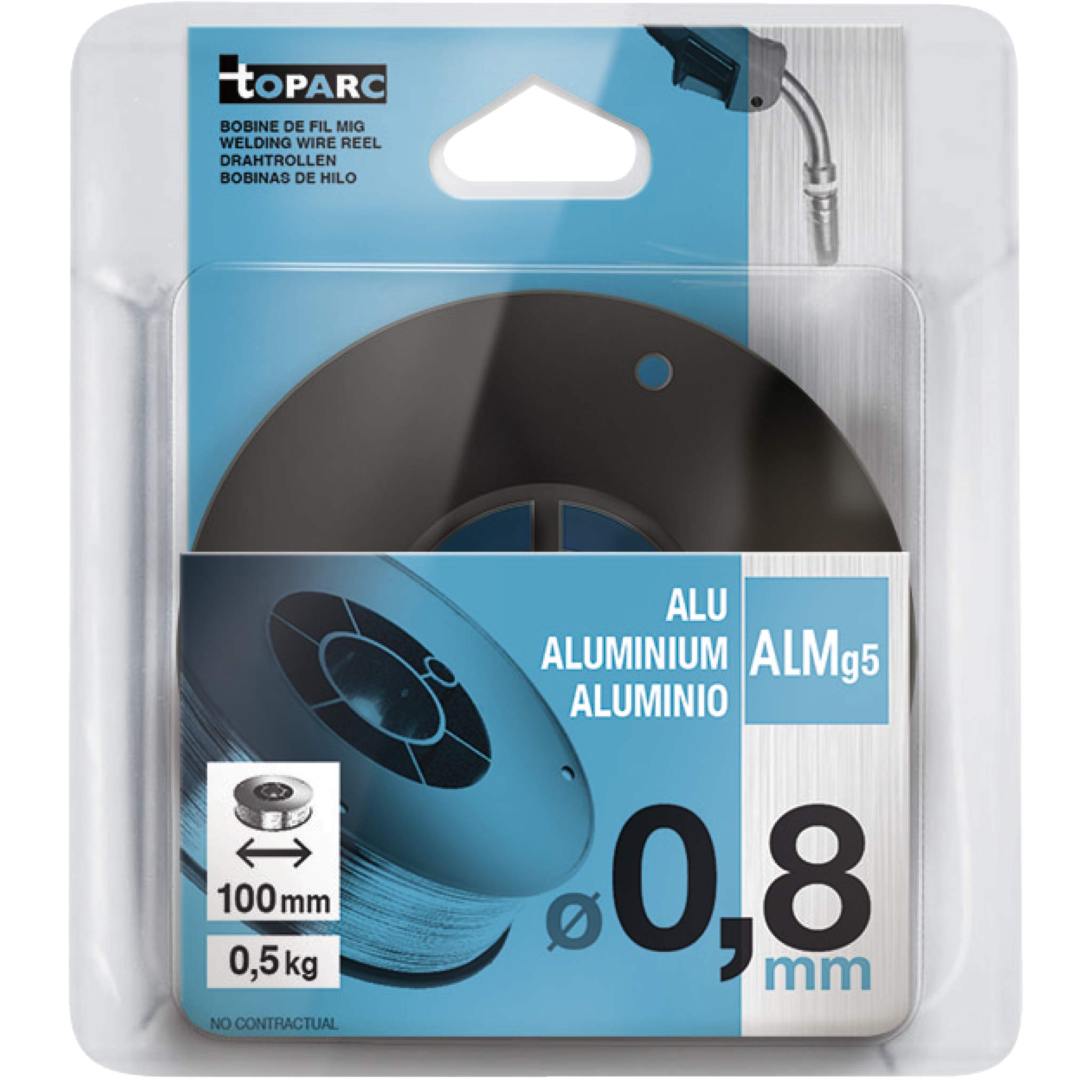 GYS - 086548 - GYS Aluminium AlMg5 MIG Wire - Ø0.8mm 0.5kg