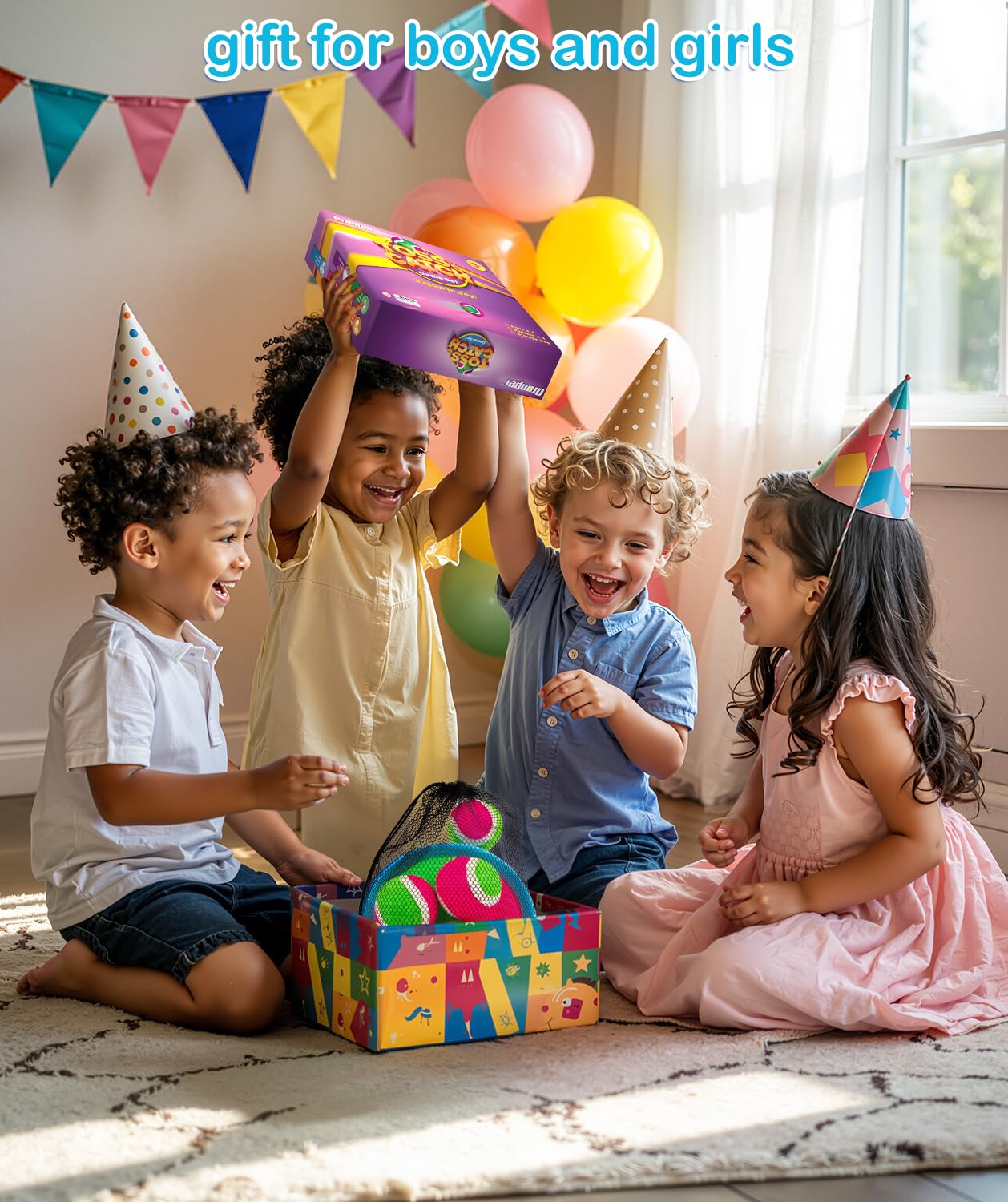 Qrooper Kids Toys Toss and Catch Game Set Yard Camping Outdoor Games for Kids Ages 2-4 4-8 8-12, Outside Beach Pool Toys for 3 4 5 6 7 8 Year Old Boys Girls Birthday Gift Family Vacation Essentials