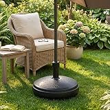 Karrma Ltd Parasol Base 7L Water Filled Garden Umbrella Stand Black view 5