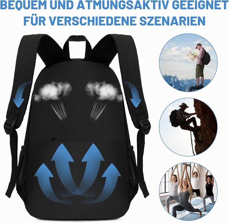 ryanair handgepäck rucksack 40x20x25,Klein Reiserucksack für Flugzeug Unter Sitzplatz Tasche Kabinentasche für Ryanair 20L Travel Backpack Carry on Luggage