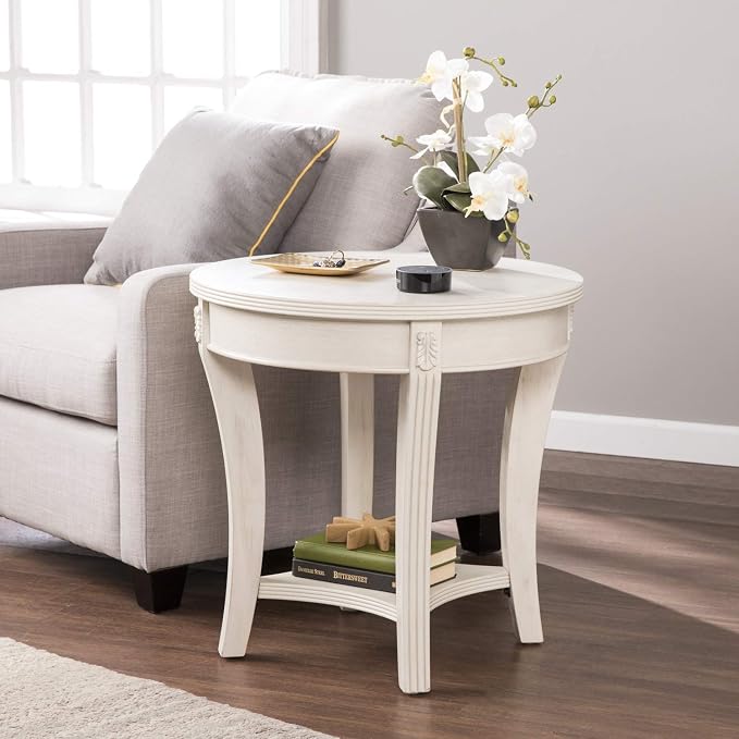 Amazon.com: SEI Furniture Laverley Traditional Round, End Table