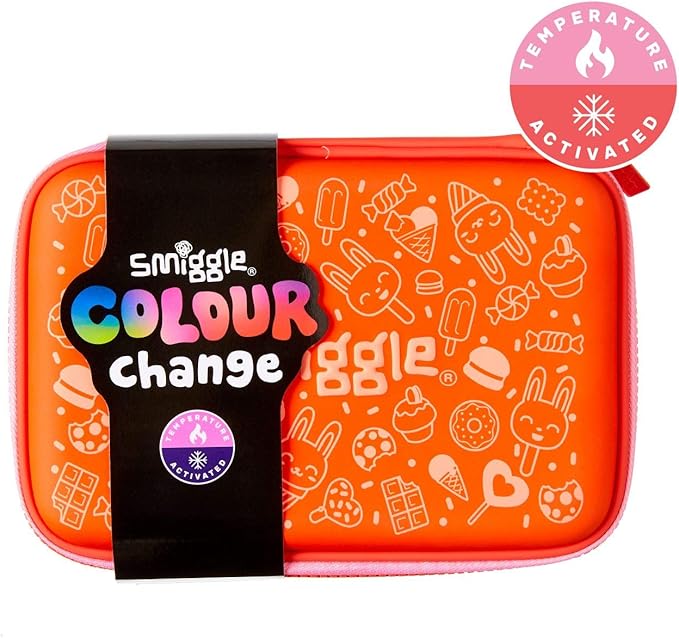 Smiggle Colour Change Hardtop Pencil Case with Pen & Pencil Holder