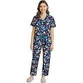 COCO BRANDS Womens Pajama Sets - 2 Piece Scooby-Doo Smurfs Chucky Miffy Rugrats Button Down Sleep Shirt and Matching PJ Set