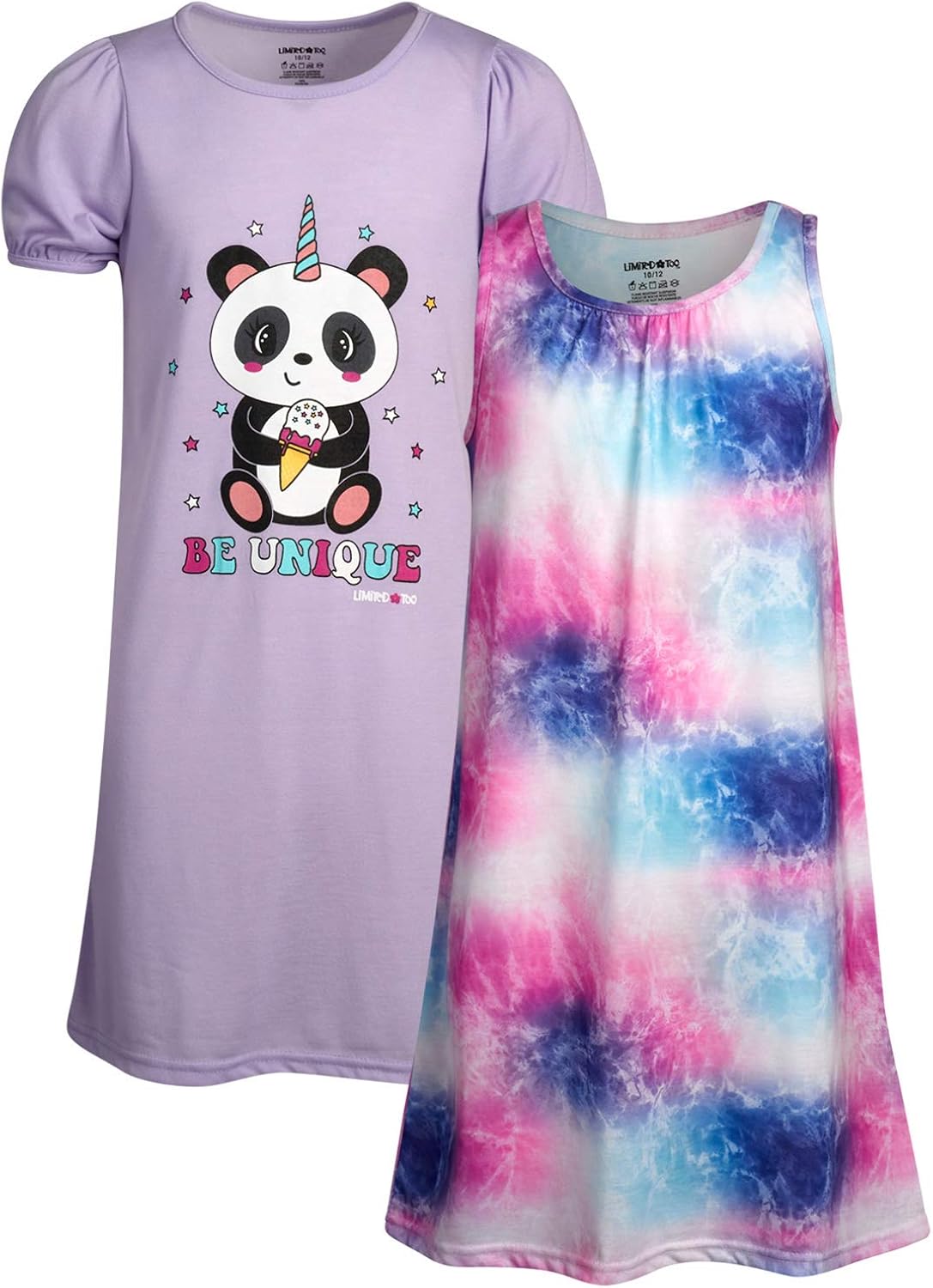 Limited Too Girls Nightgown Summer Pajamas (2 Pack) Clothing