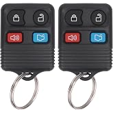 Vurkcy Keyless Entry Remote Key Fob Compatible with Ford Escape Explorer Expedition Focus Fusion Mustang Taurus, Lincoln, Mercury, Mazda, Replacement for CWTWB1U345, 4 Button (Pack of 2)