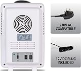 Koolatron 6L Cosmetic Mini Fridge with Dimmable LED Mirror White 12V 230V view 4