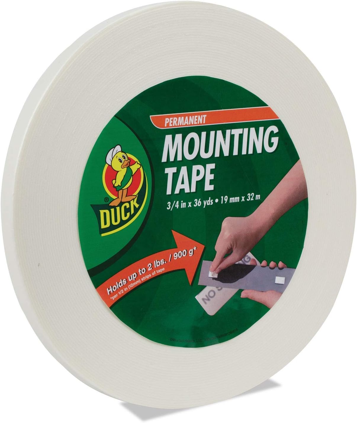 Bulk Permanent Mounting Tape, 3/4"x36yd: Duck Brand 1289275 (50 Mounting Tape Rolls)