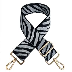 Beacone Wide Zebra Pattern Purse Bag Strap